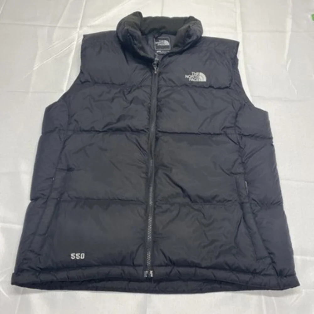 The North Face 550 Down Fill Puffer Vest - Black Men's Size Medium